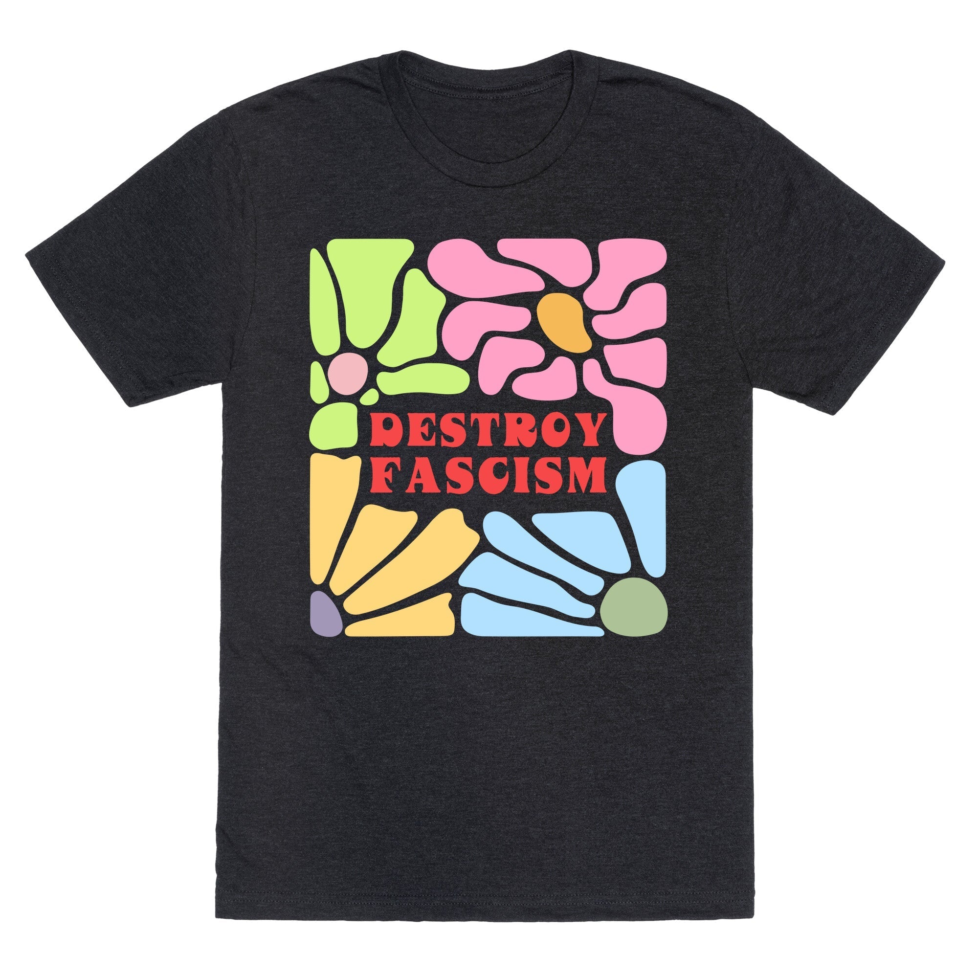 Destroy Fascism Unisex Triblend - Adult & Kids T-Shirts, Sweatshirts & Hoodies apparel design preview 1