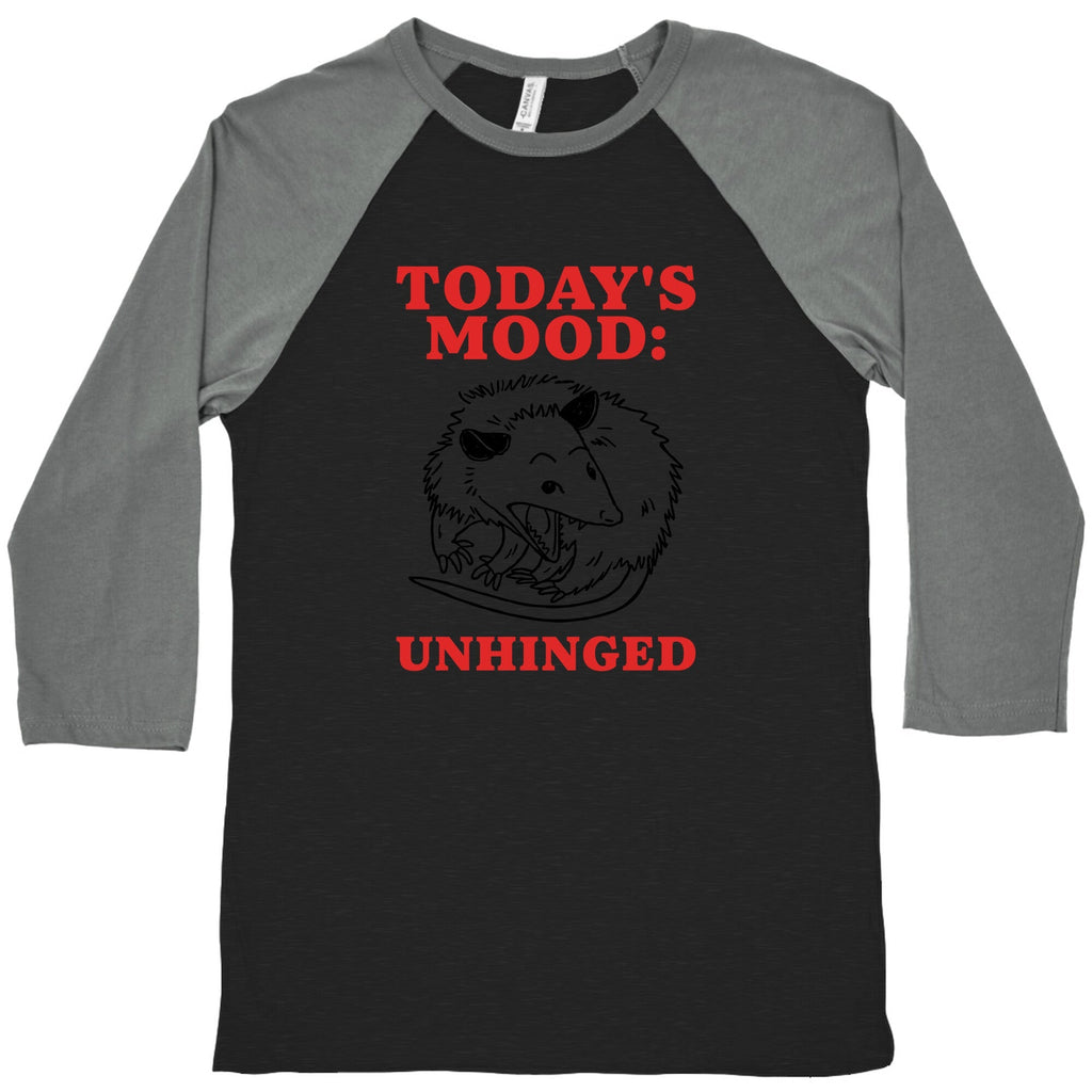 Todays Mood: Unhinged Baseball - Adult & Kids T-Shirts, Sweatshirts & Hoodies apparel design preview 1