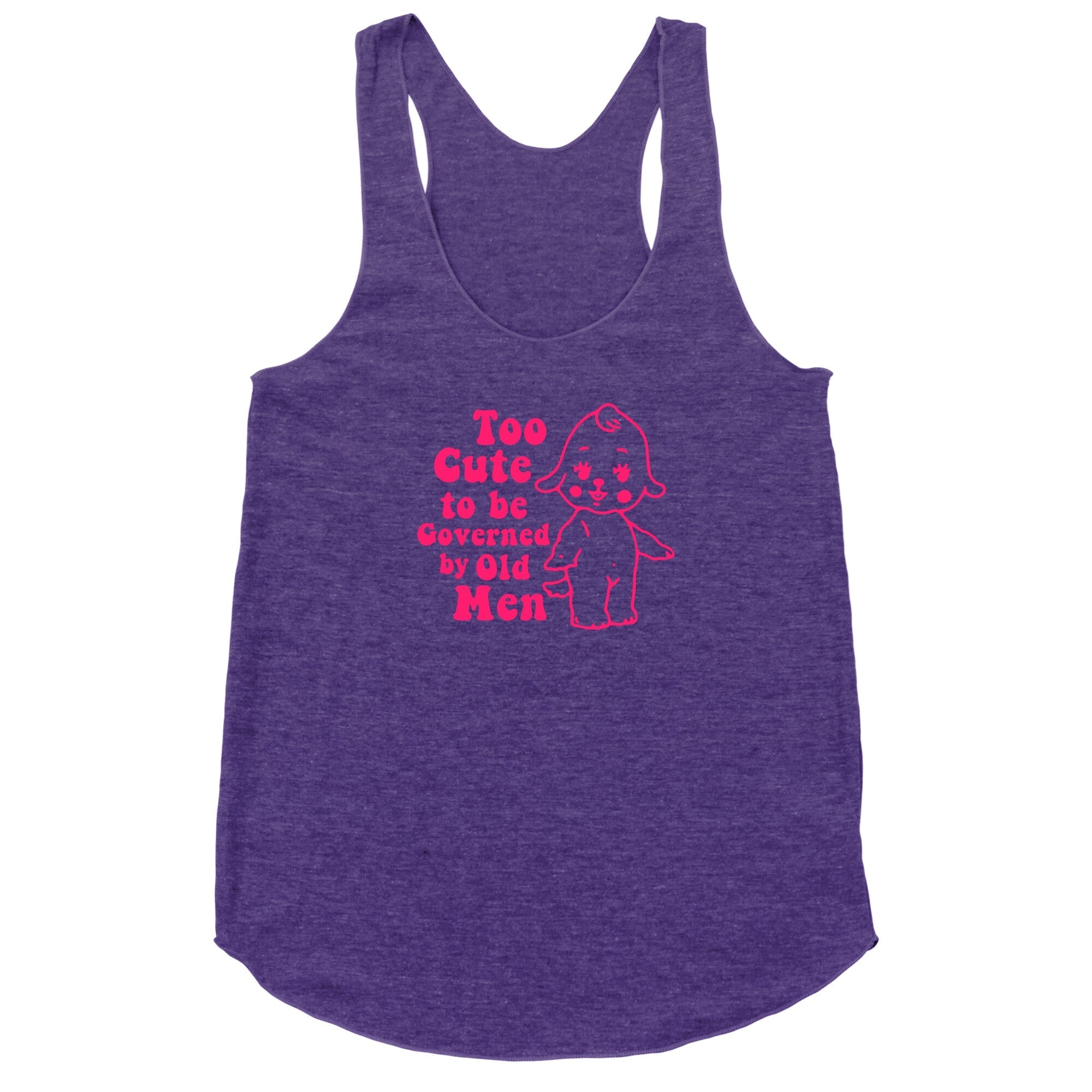 Too Cute Racerback Tank - Adult & Kids T-Shirts, Sweatshirts & Hoodies apparel design preview 1