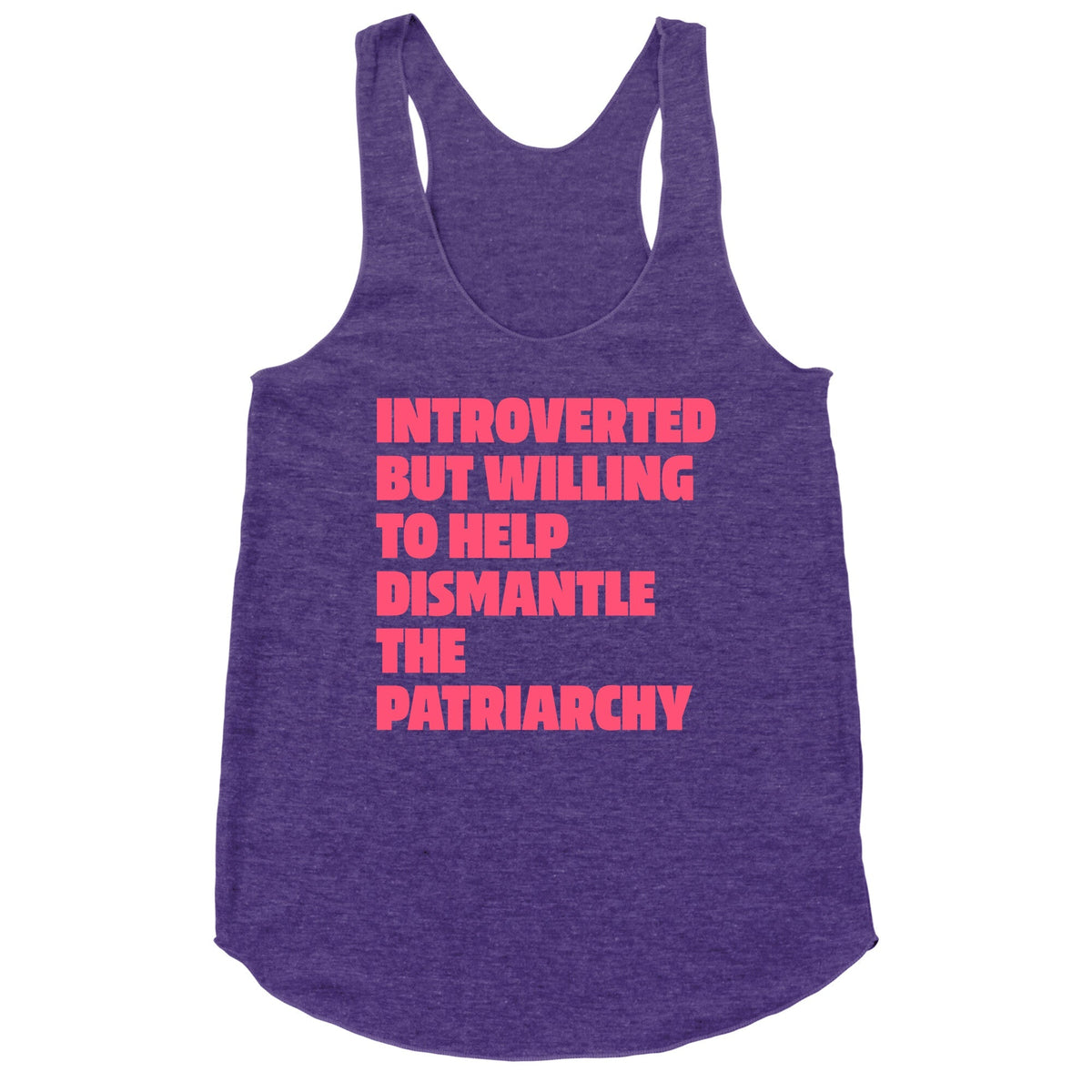 Introverted Racerback Tank - Adult & Kids T-Shirts, Sweatshirts & Hoodies apparel design preview 1