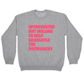 Introverted Crewneck - Adult & Kids T-Shirts, Sweatshirts & Hoodies apparel design preview 1