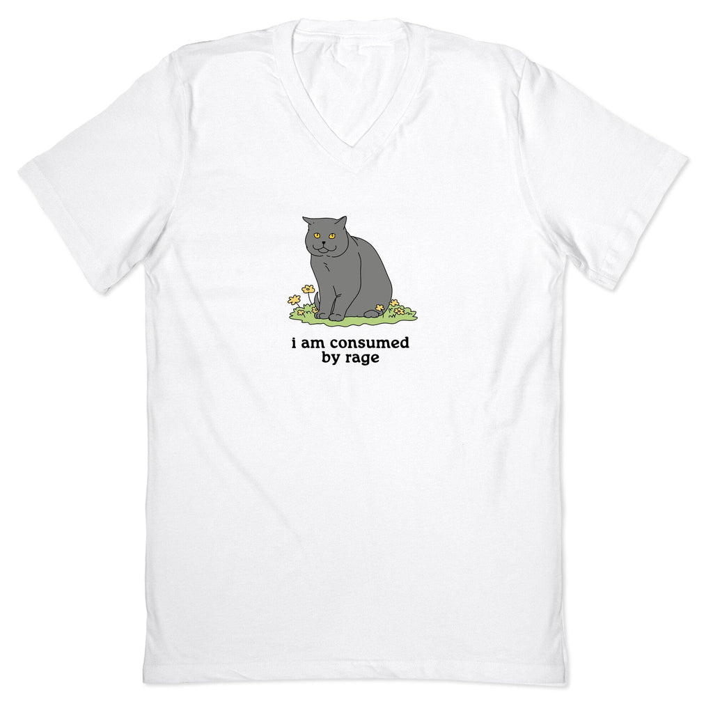Consumed By Rage V-Neck - Adult & Kids T-Shirts, Sweatshirts & Hoodies apparel design preview 1