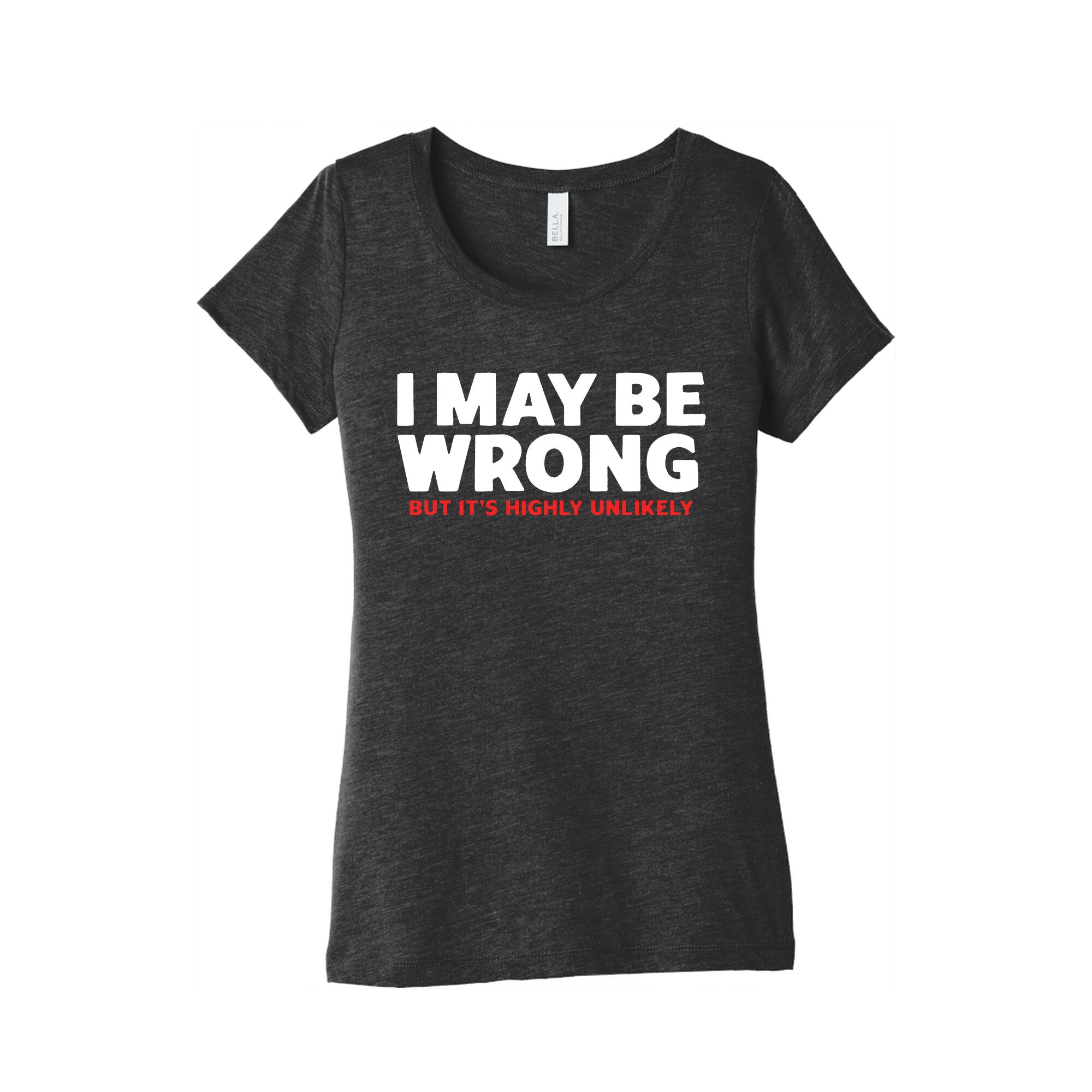I May Be Wrong Womens Triblend - Adult & Kids T-Shirts, Sweatshirts & Hoodies apparel design preview 1