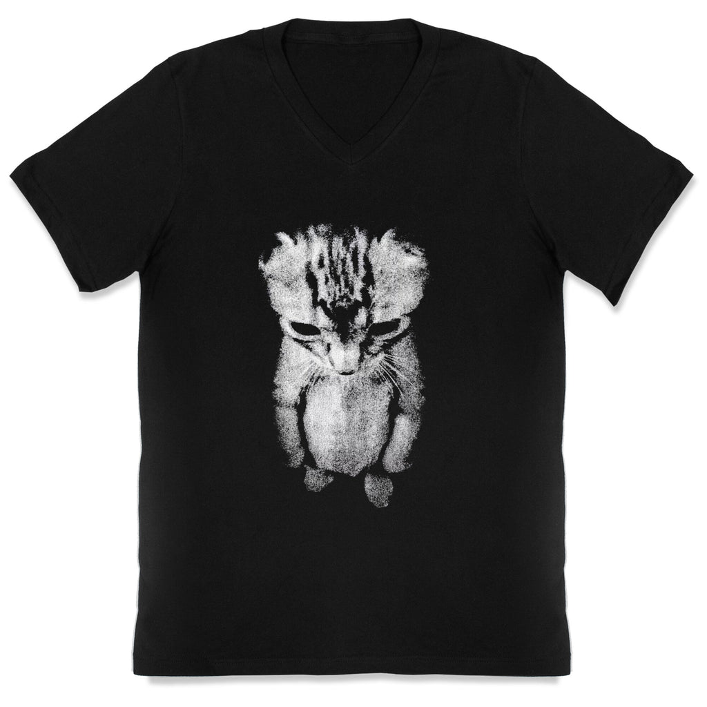 Sad Little Cat V-Neck - Adult & Kids T-Shirts, Sweatshirts & Hoodies apparel design preview 1