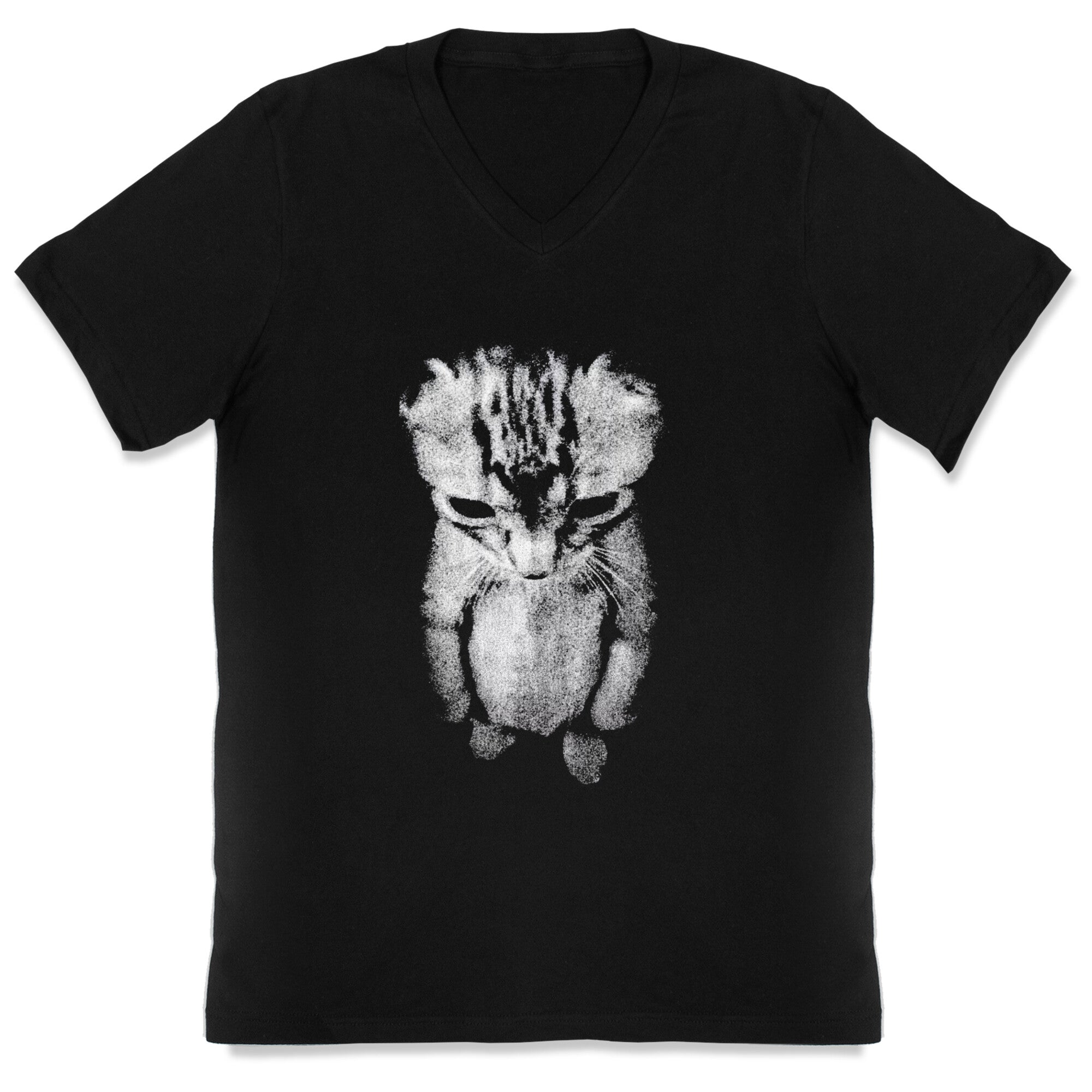 Sad Little Cat V-Neck - Adult & Kids T-Shirts, Sweatshirts & Hoodies apparel design preview 1