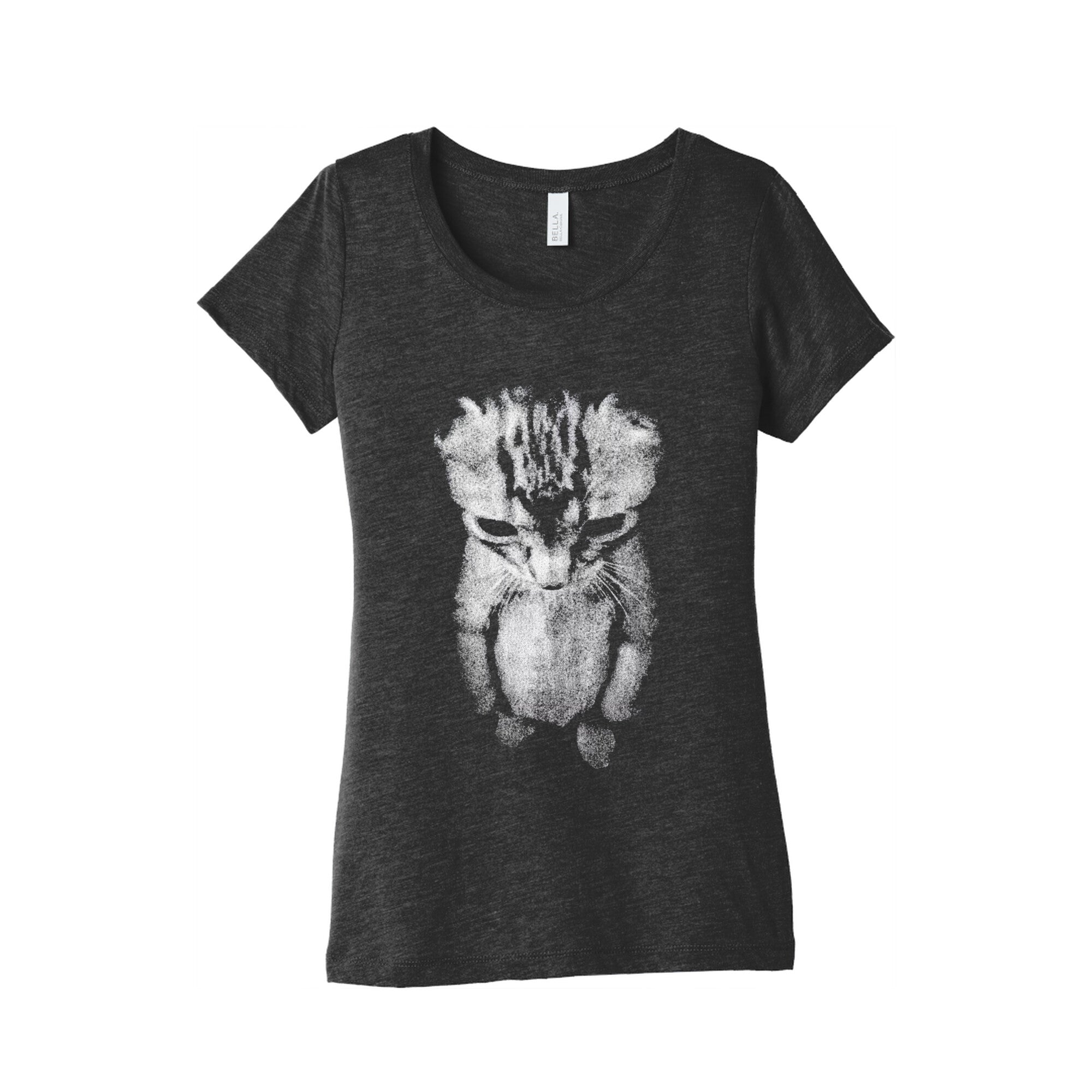 Sad Little Cat Womens Triblend - Adult & Kids T-Shirts, Sweatshirts & Hoodies apparel design preview 1
