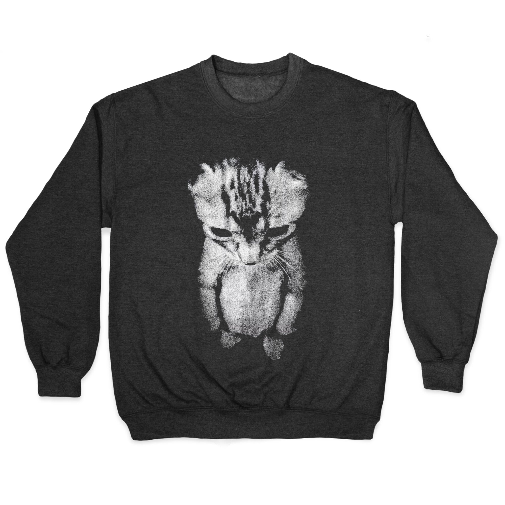 Sad Little Cat Crewneck - Adult & Kids T-Shirts, Sweatshirts & Hoodies apparel design preview 1