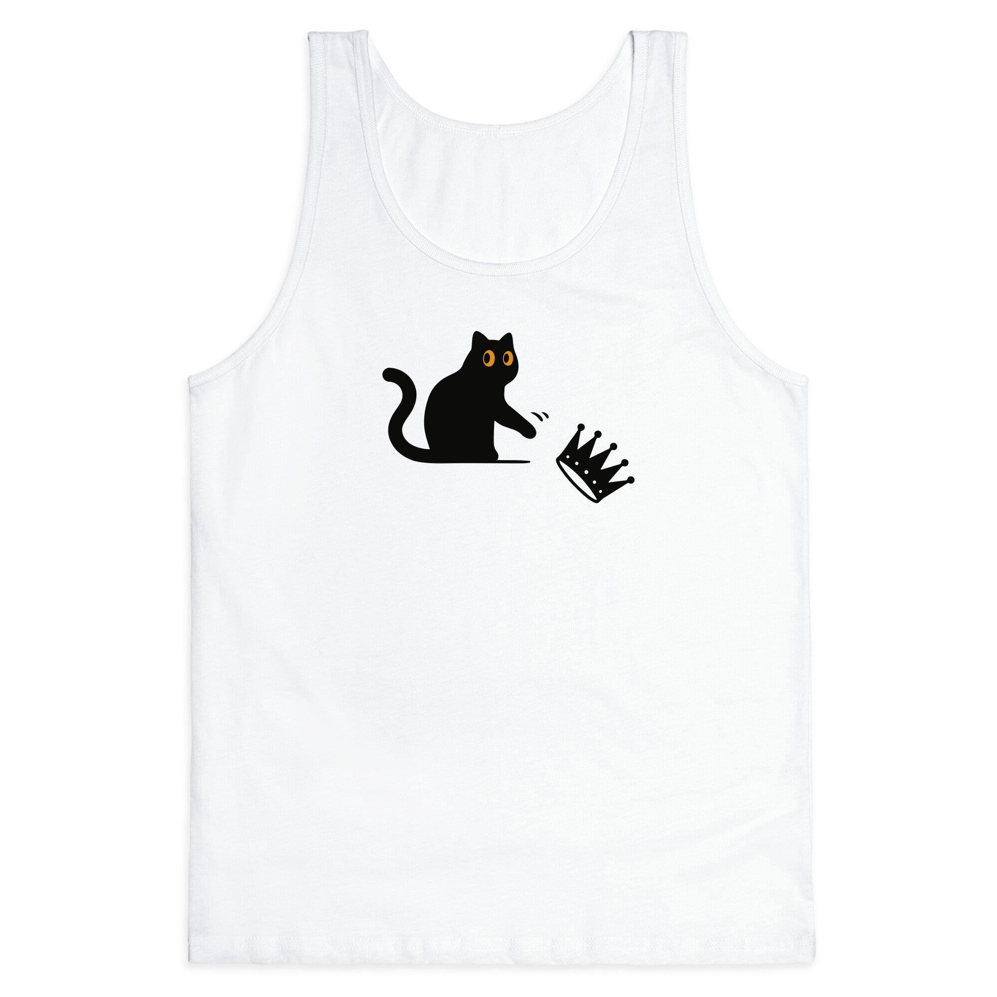 No Kings Cat Tank Top - Adult & Kids T-Shirts, Sweatshirts & Hoodies apparel design preview 1