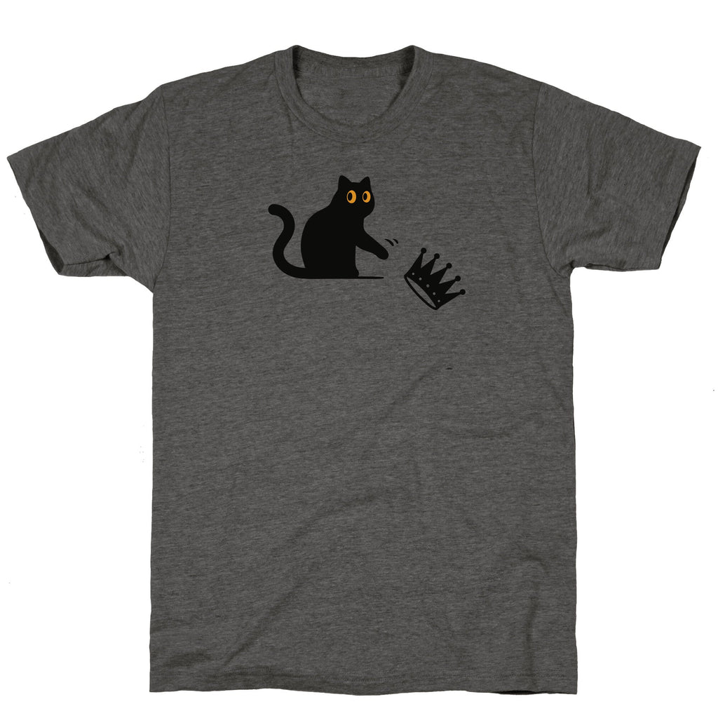 No Kings Cat Unisex Triblend - Adult & Kids T-Shirts, Sweatshirts & Hoodies apparel design preview 1