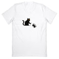 No Kings Cat V-Neck - Adult & Kids T-Shirts, Sweatshirts & Hoodies apparel design preview 1