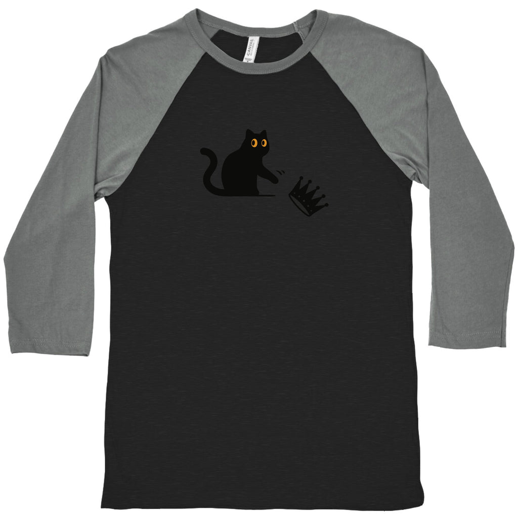 No Kings Cat Baseball - Adult & Kids T-Shirts, Sweatshirts & Hoodies apparel design preview 1