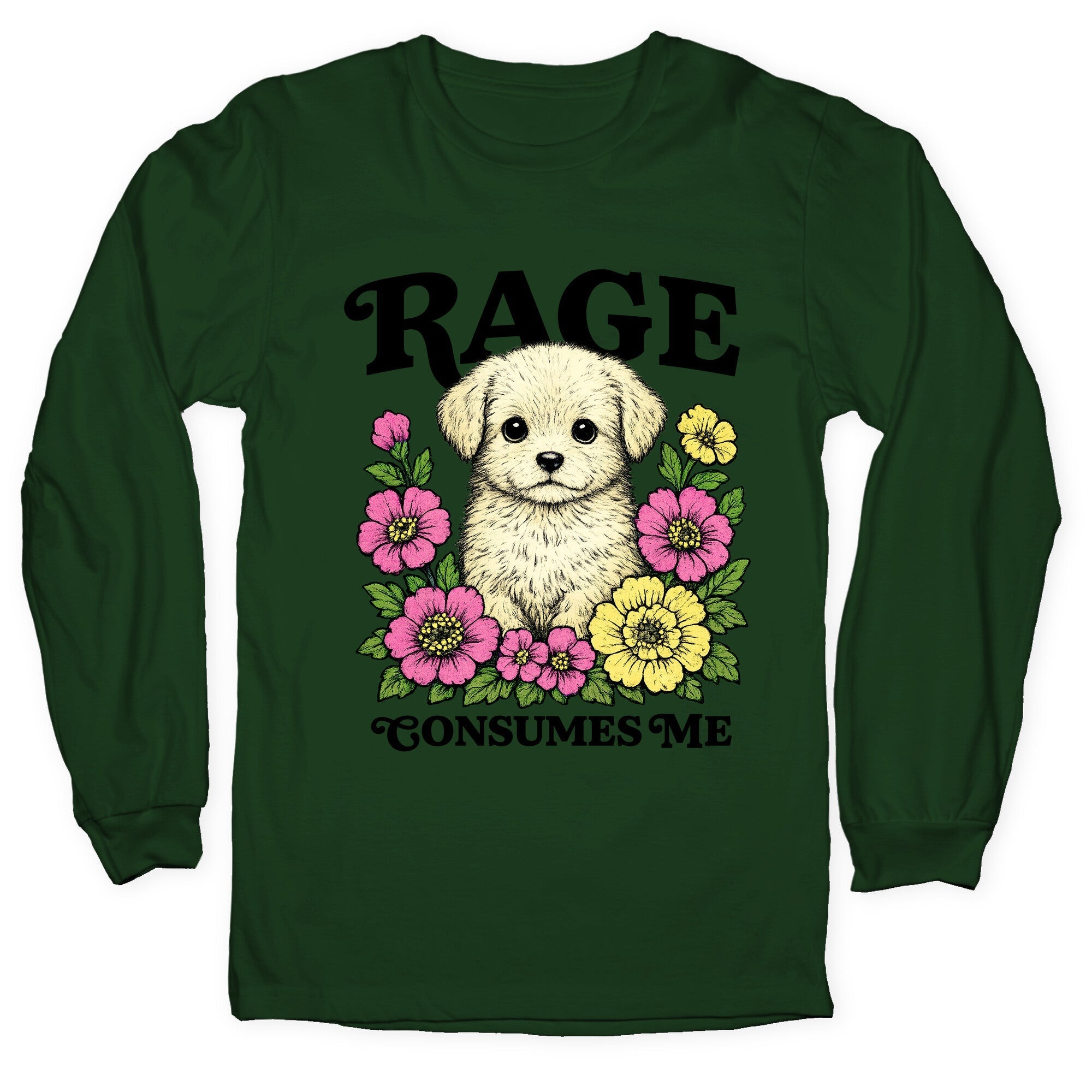 Rage Consumes Me Puppy - Adult & Kids T-Shirts, Sweatshirts & Hoodies apparel design preview 1