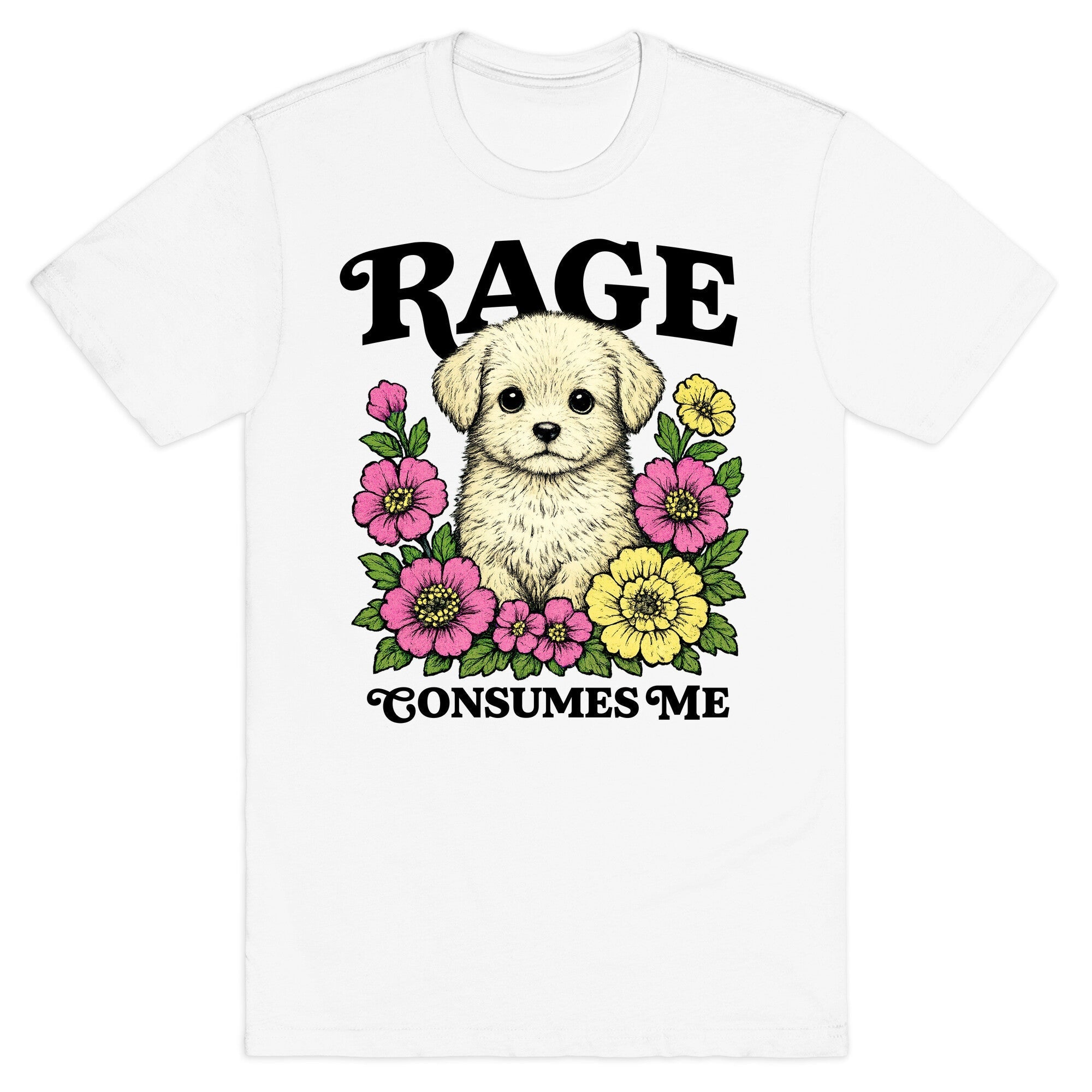 Rage Consumes Me Puppy - Adult & Kids T-Shirts, Sweatshirts & Hoodies apparel design preview 1