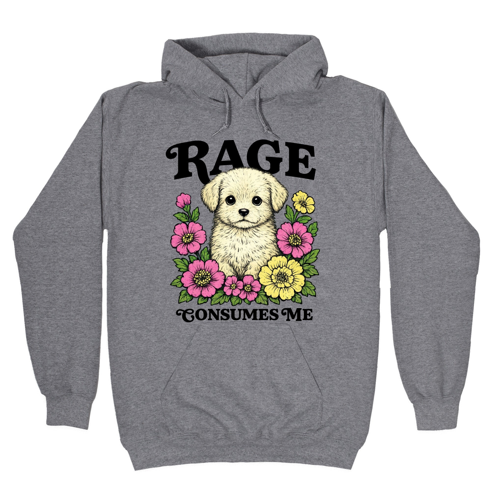 Rage Consumes Me Puppy - Adult & Kids T-Shirts, Sweatshirts & Hoodies apparel design preview 1