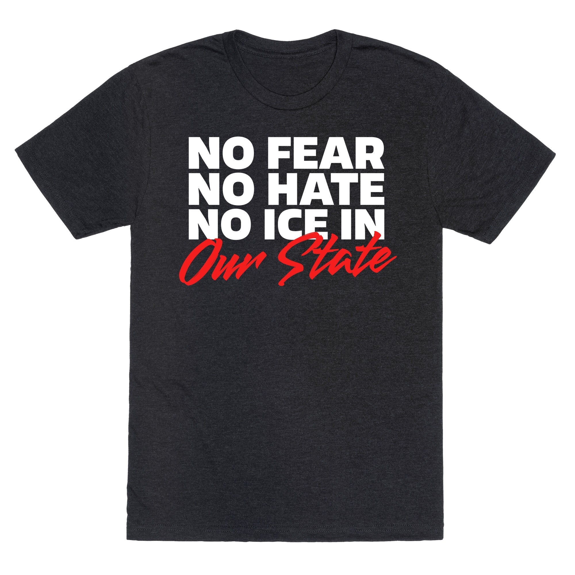 No ICE In Our State Unisex Triblend - Adult & Kids T-Shirts, Sweatshirts & Hoodies apparel design preview 1