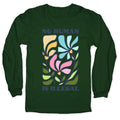 No Human Is Illegal Flowers - Adult & Kids T-Shirts, Sweatshirts & Hoodies apparel design preview 1