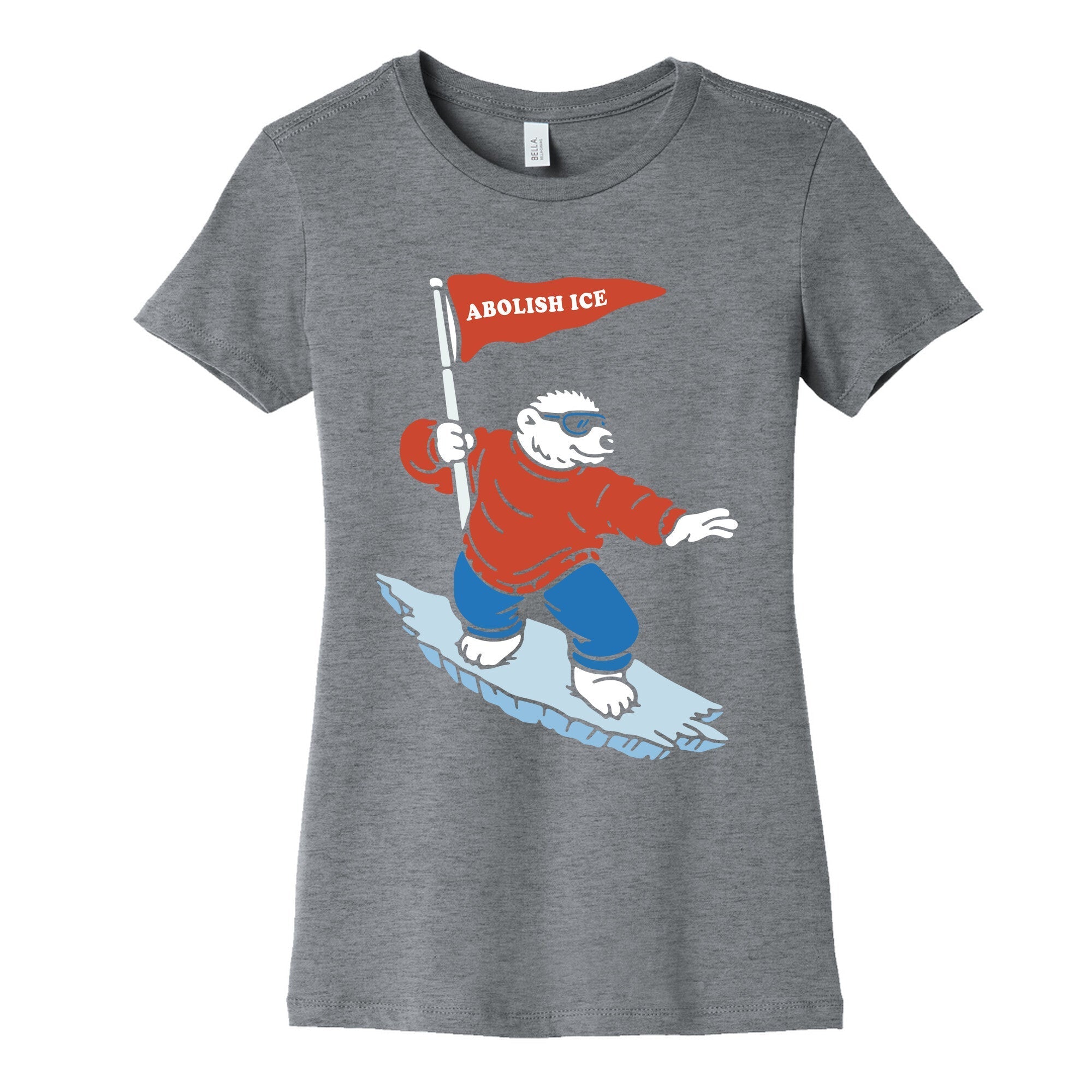 Abolish ICE Bear Womens Cotton - Adult & Kids T-Shirts, Sweatshirts & Hoodies apparel design preview 1