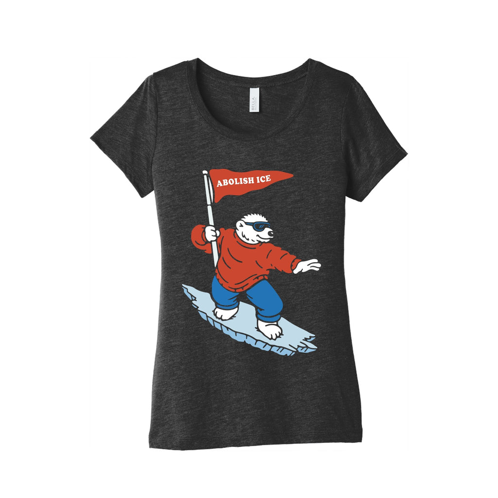 Abolish ICE Bear Womens Triblend - Adult & Kids T-Shirts, Sweatshirts & Hoodies apparel design preview 1