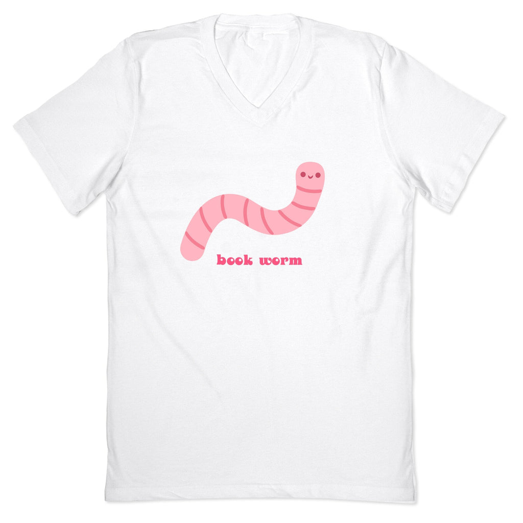 Book Worm V-Neck - Adult & Kids T-Shirts, Sweatshirts & Hoodies apparel design preview 1