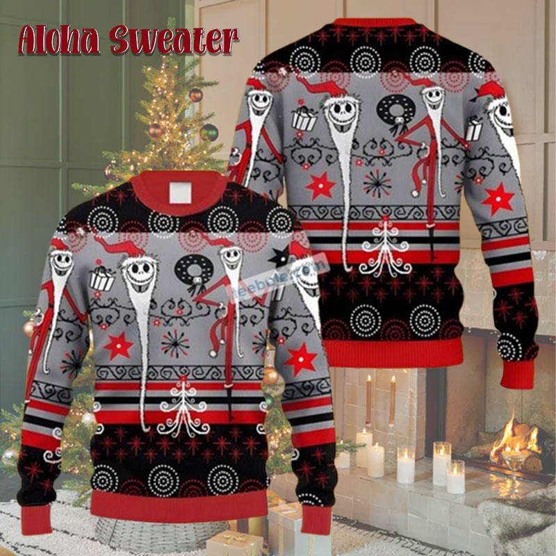 Oogie Boogie The Nightmare Before Clearance Christmas Ugly Christmas Sweater - Holiday Gift product image 2