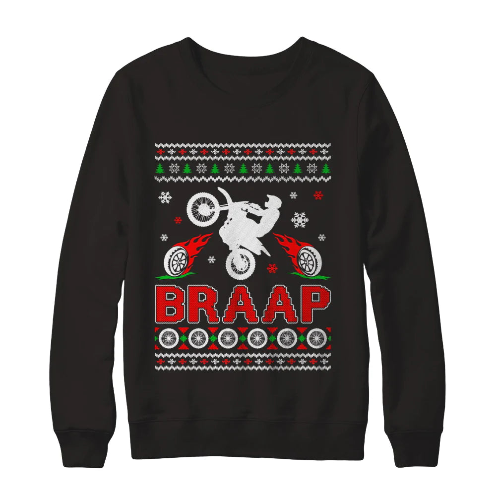 Motocross braap Christmas Sweater - Holiday Gift product image 3