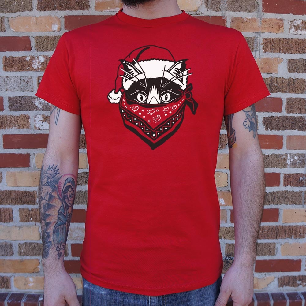 Quarantine Santa Cat - Adult & Kids T-Shirts, Sweatshirts & Hoodies apparel design preview 1