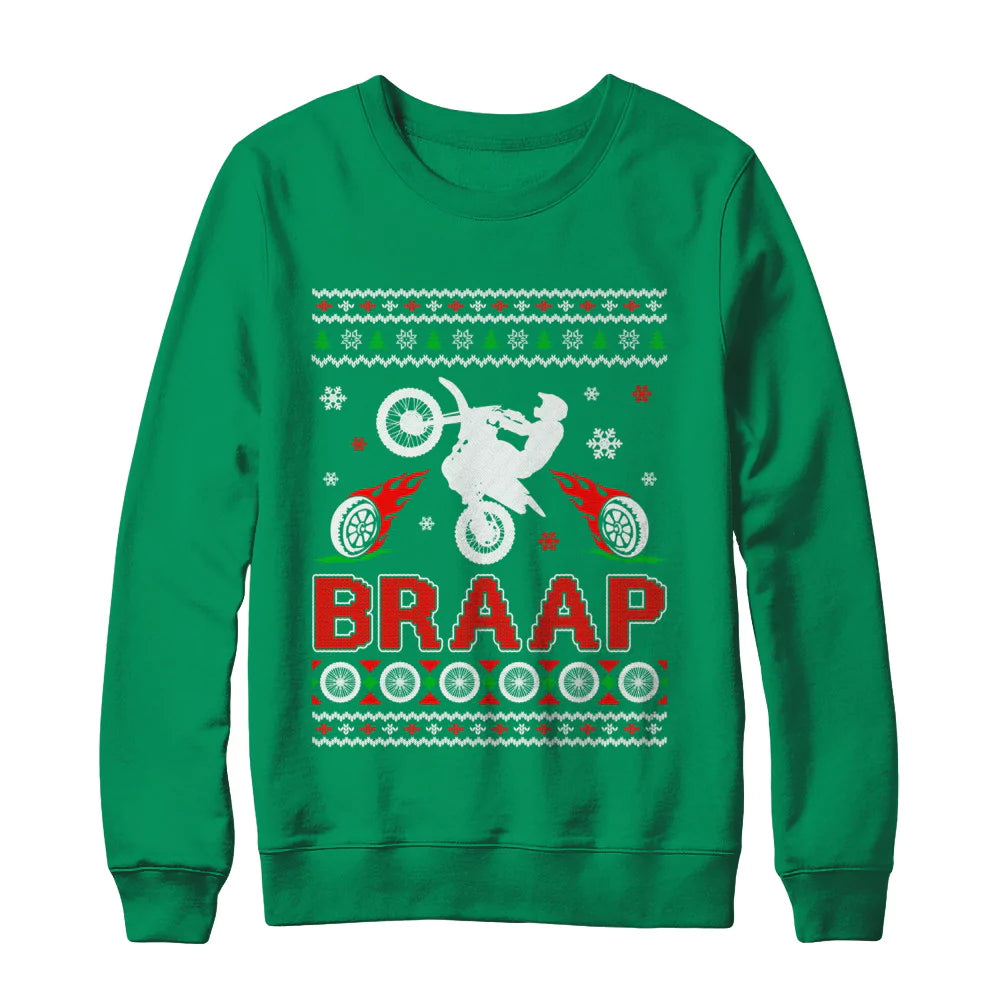 Motocross braap Christmas Sweater - Holiday Gift product image 4