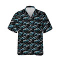 Racing Car Hawaiian Sport Cars Street Pattern Black - Adult & Kids T-Shirts, Sweatshirts & Hoodies apparel design preview 1