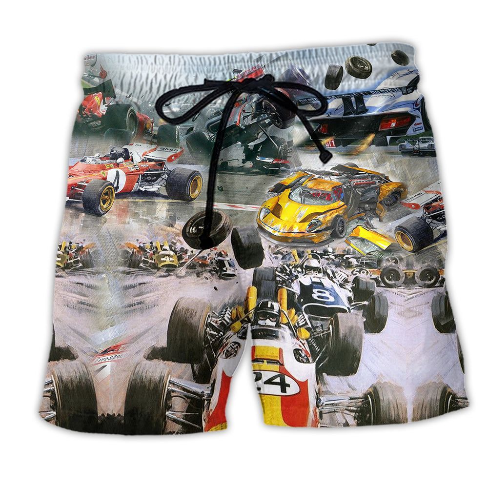 Racing Car Too Fast Trendy Aloha Hawaiian Beach - Adult & Kids T-Shirts, Sweatshirts & Hoodies apparel design preview 1