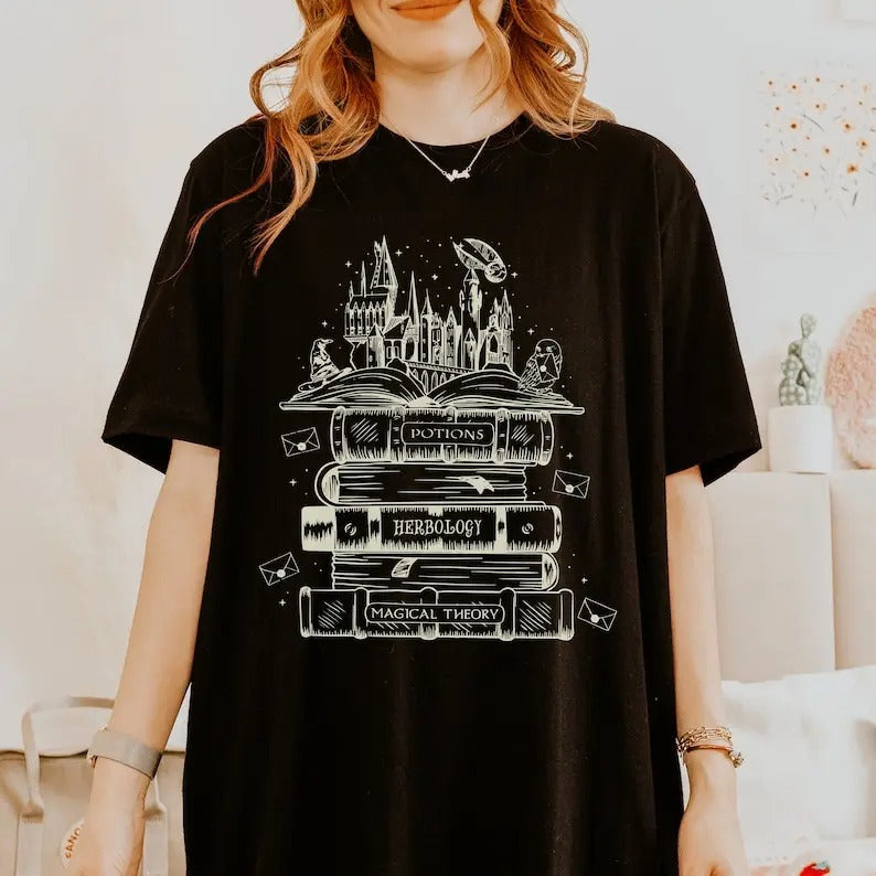 Reading Book Wizard Dark Academia Gothic Clothes - Adult & Kids T-Shirts, Sweatshirts & Hoodies apparel design preview 1