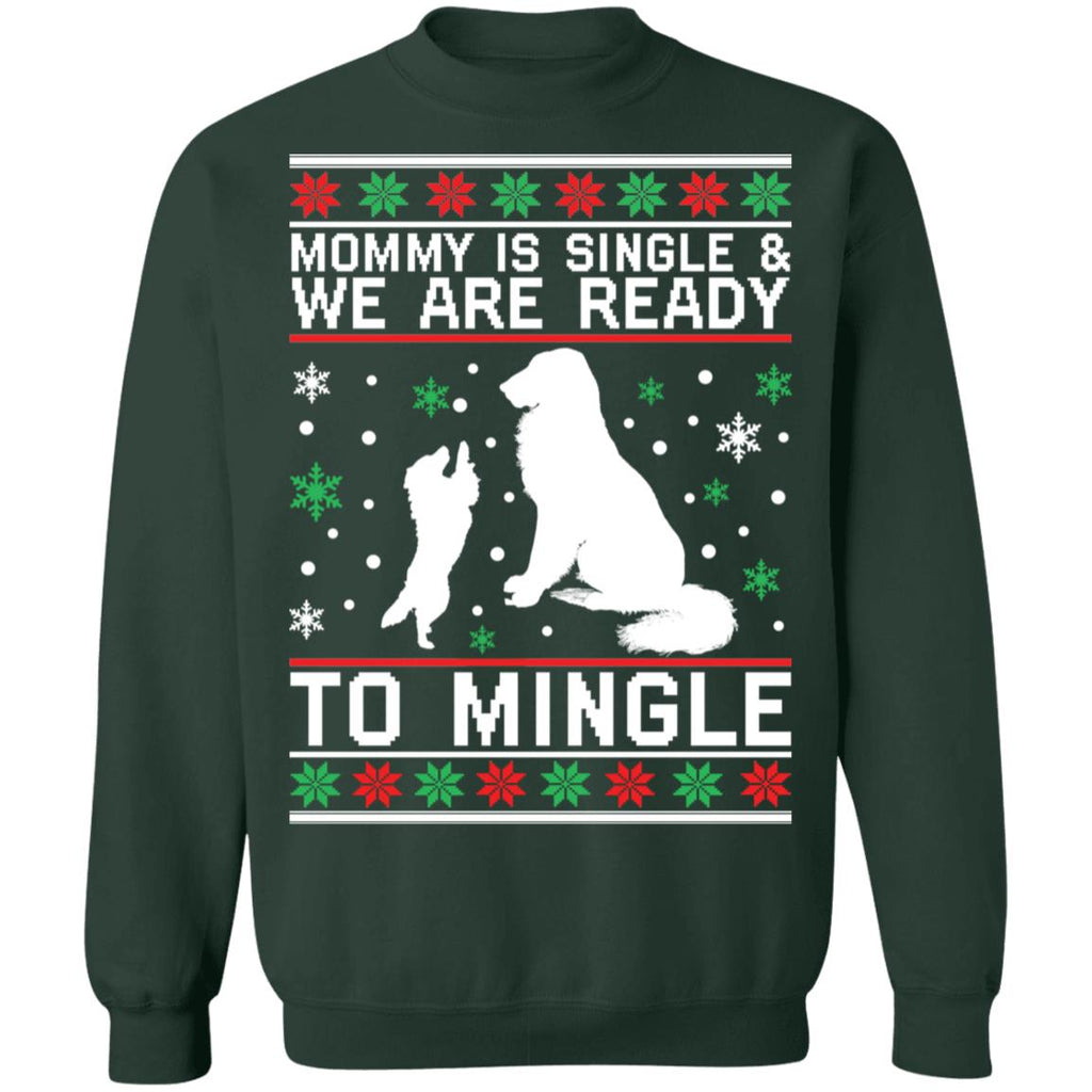 Golden Retriever mommy is single and we are ready Christmas Sweater - Holiday Gift product image 4