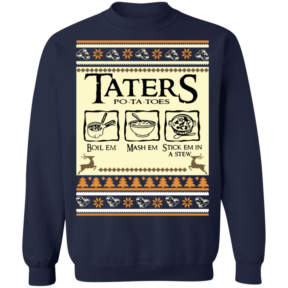 Taters potatoes Christmas Sweater - Holiday Gift product image 3