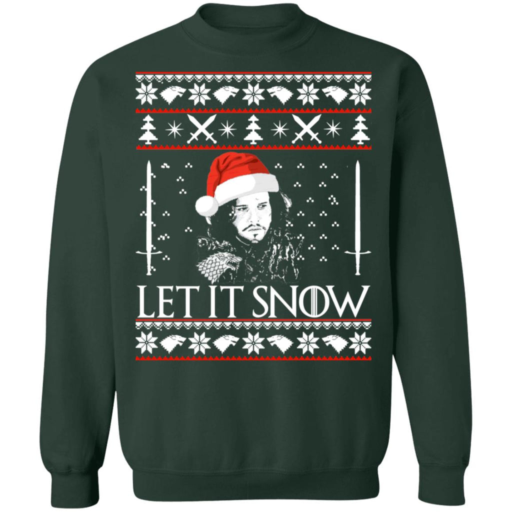 Jon Snow let it snow Christmas Sweater - Holiday Gift product image 4