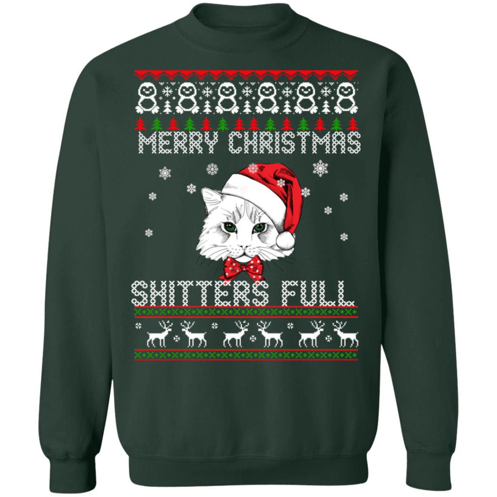 Cat Merry Christmas shitters full Christmas Sweater - Holiday Gift product image 4
