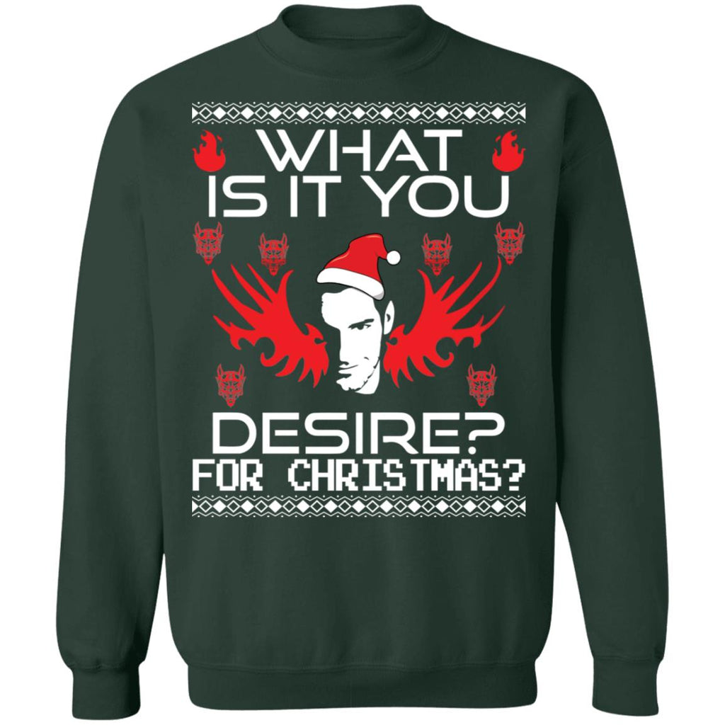 Lucifer what is it you desire for Christmas Sweater - Holiday Gift product image 4