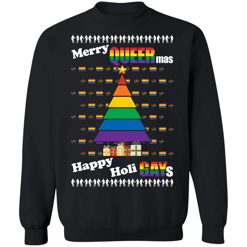 Merry queermas happy Holidays Christmas Sweater - Holiday Gift product image 2