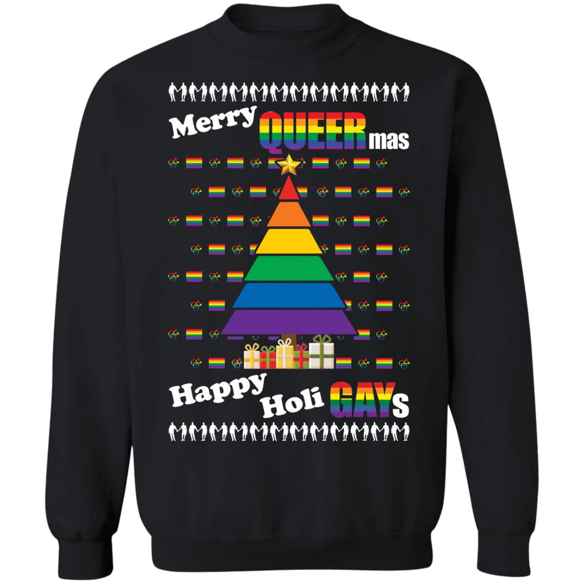 Merry queermas happy Holidays Christmas Sweater - Holiday Gift product image 2