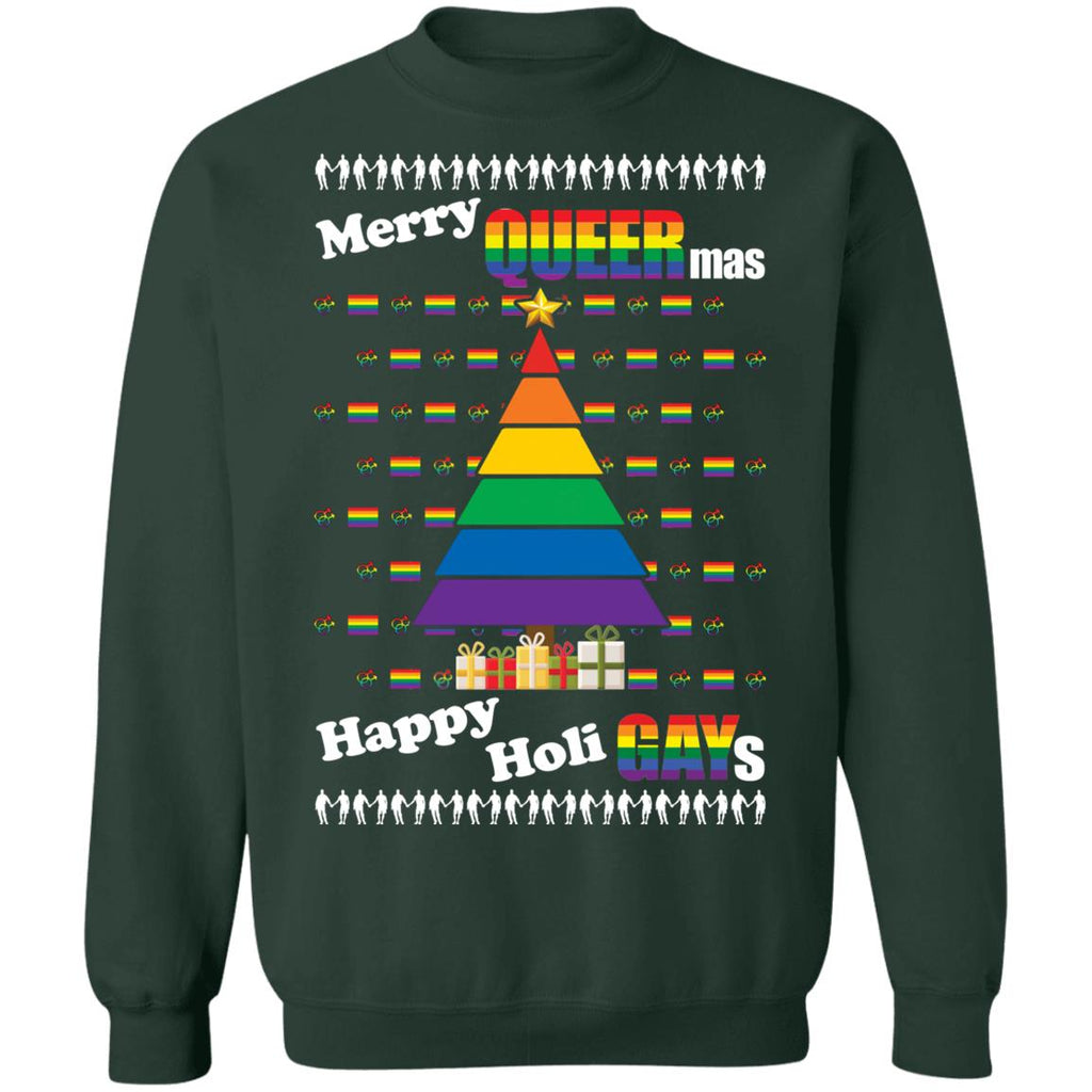 Merry queermas happy Holidays Christmas Sweater - Holiday Gift product image 4