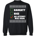 Naughty nice an attempt was made Christmas Sweater - Holiday Gift product image 2