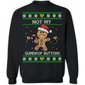 Gingerbread man not my gumdrop buttons Christmas Sweater - Holiday Gift product image 2