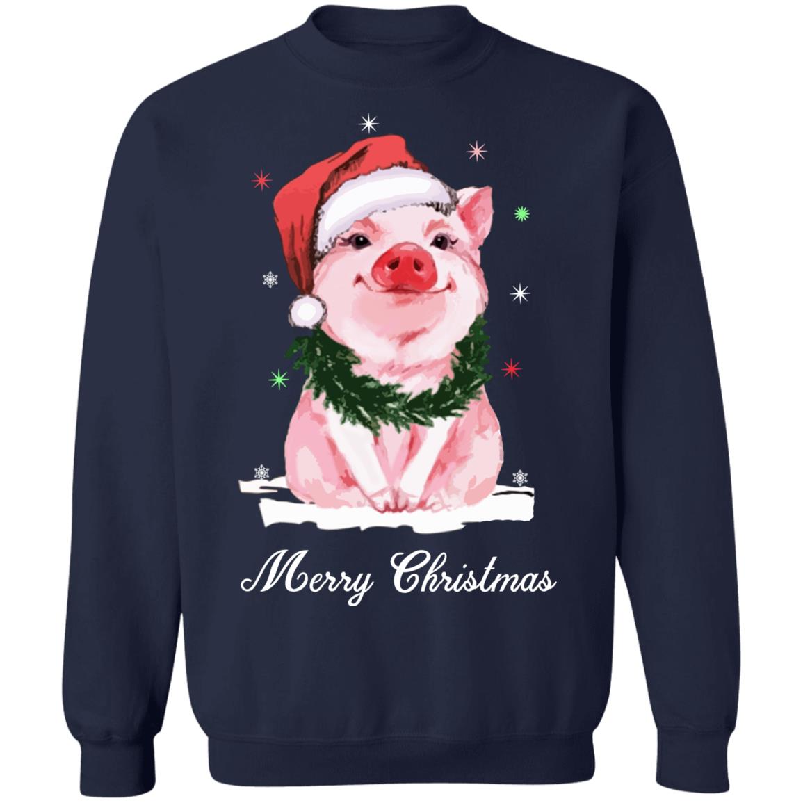 Pig baby merry Christmas Sweater - Holiday Gift product image 3