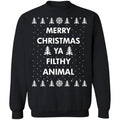 Merry Christmas ya filthy animal Christmas Sweater - Holiday Gift product image 2