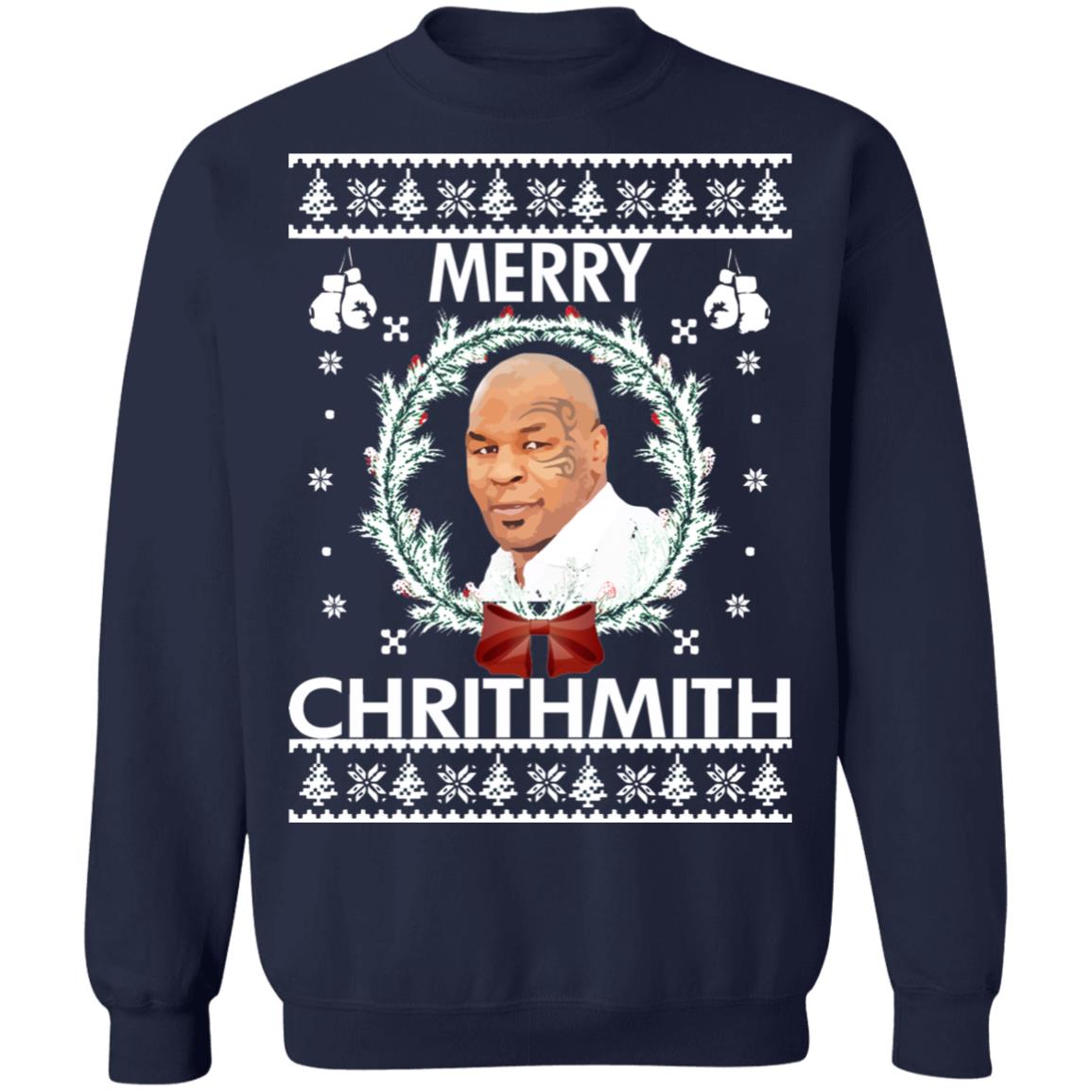 Mike Tyson merry chrithmith Christmas Sweater - Holiday Gift product image 3