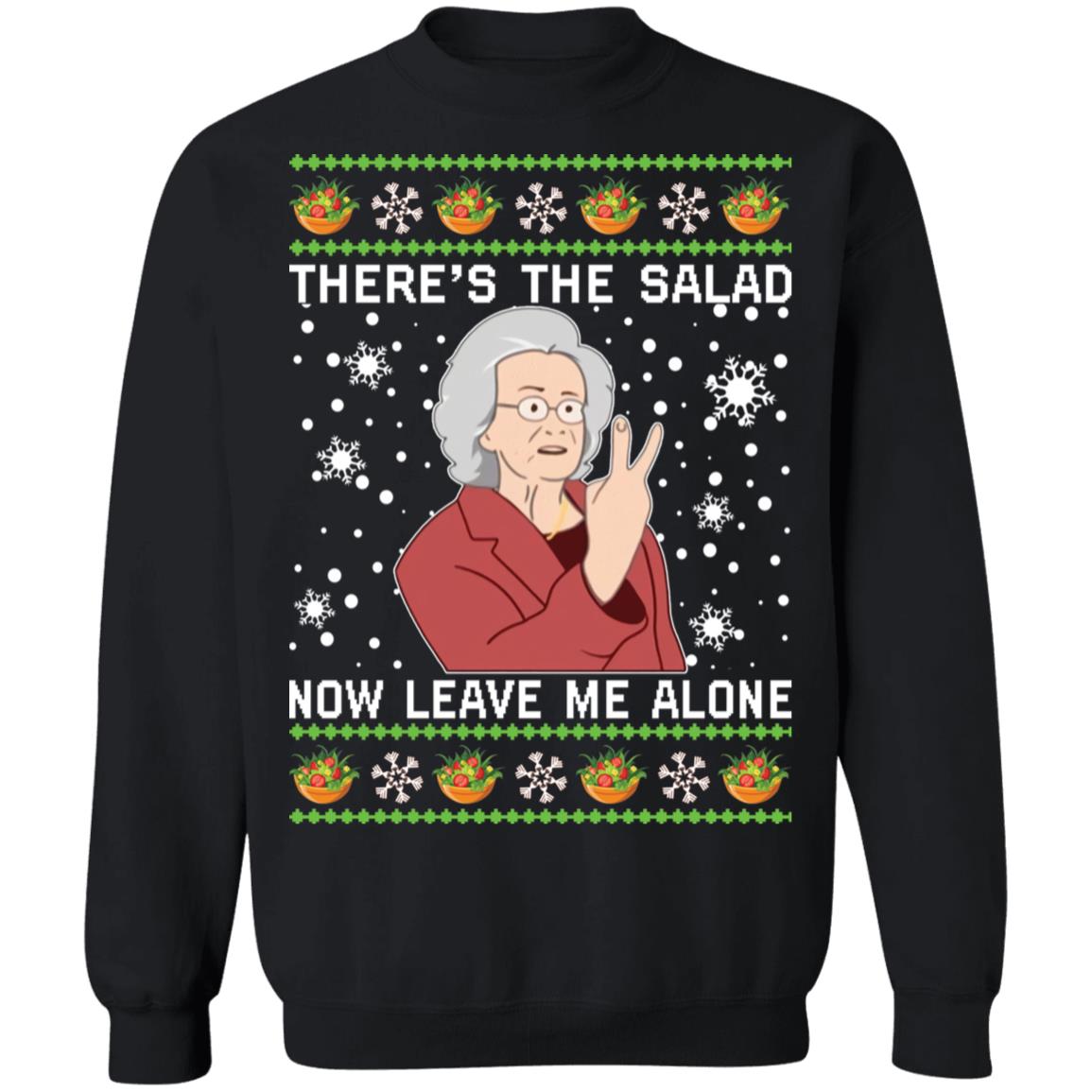 Margaret John there’s the salad now leave me alone Christmas Sweater - Holiday Gift product image 2