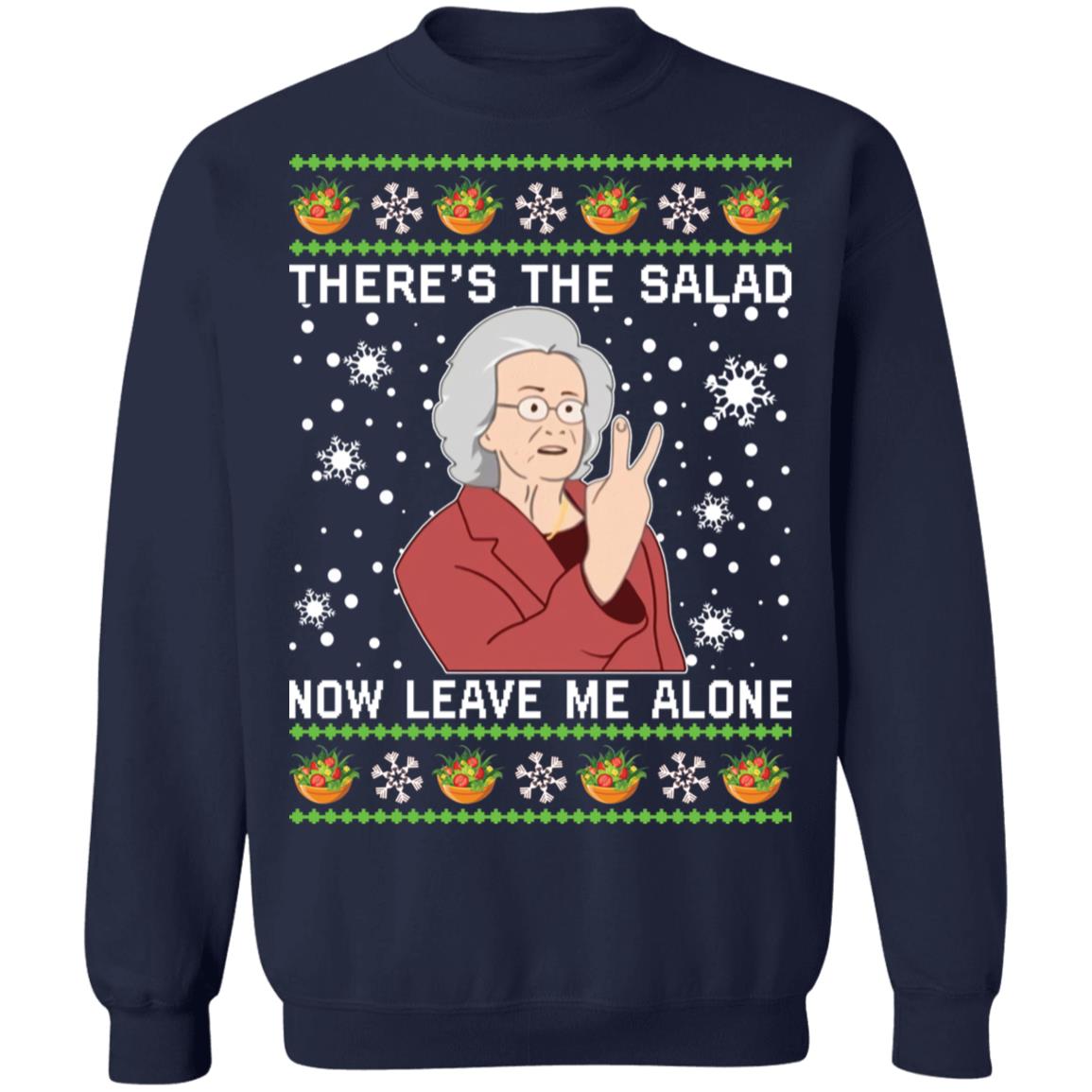 Margaret John there’s the salad now leave me alone Christmas Sweater - Holiday Gift product image 3