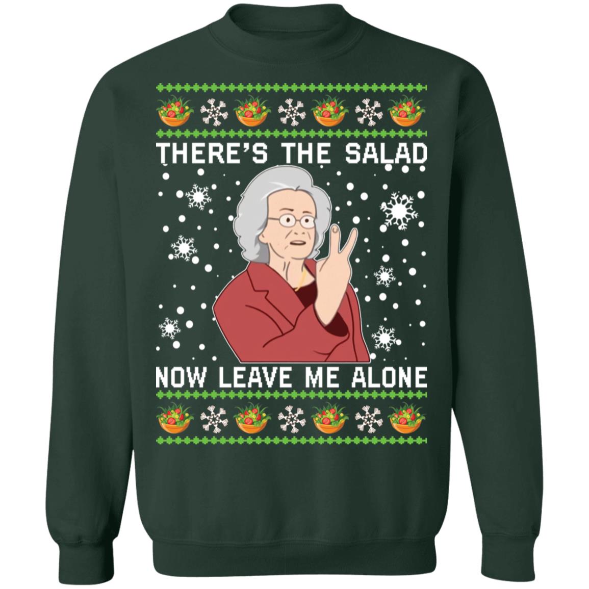 Margaret John there’s the salad now leave me alone Christmas Sweater - Holiday Gift product image 4