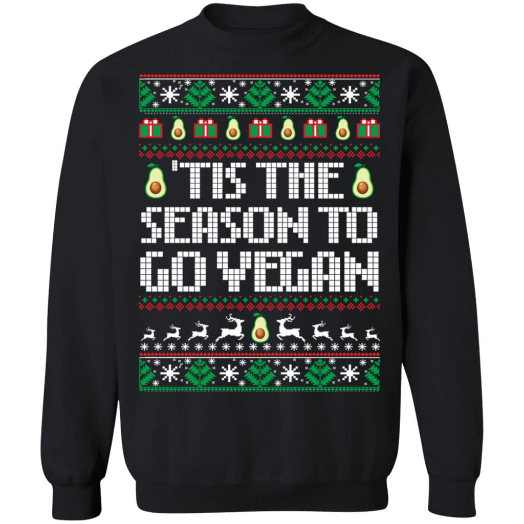 Tis the season to go vegan Christmas Sweater - Holiday Gift product image 2