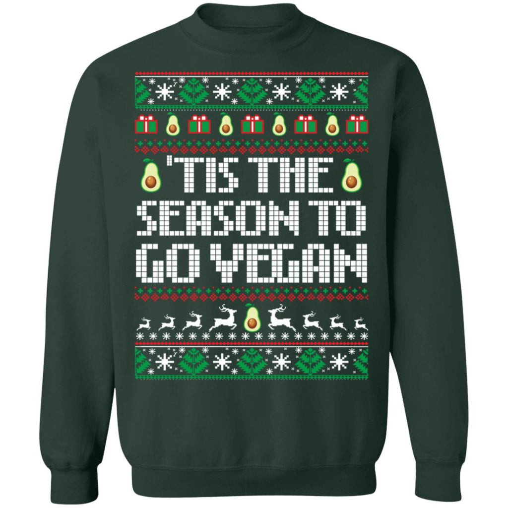 Tis the season to go vegan Christmas Sweater - Holiday Gift product image 4
