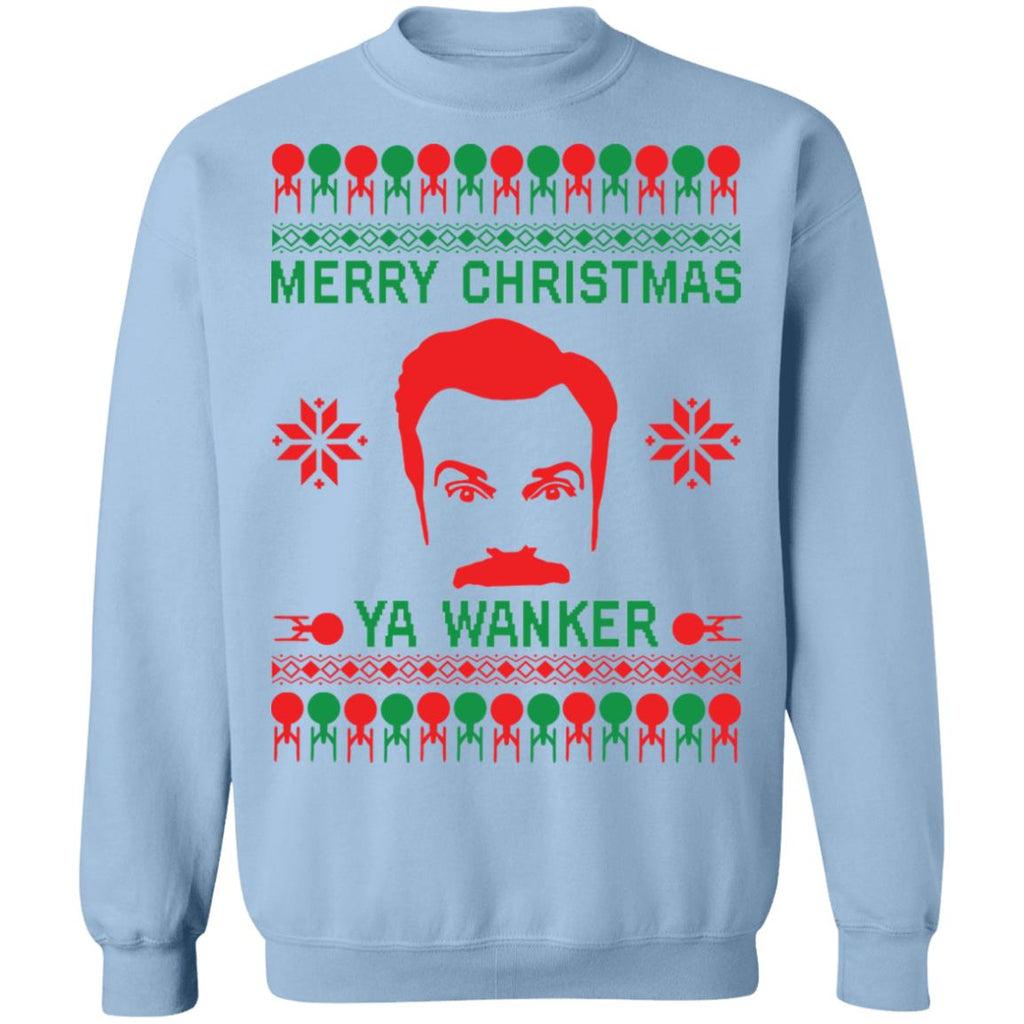 Ted Lasso Merry Christmas ya wanker Christmas Sweater - Holiday Gift product image 4