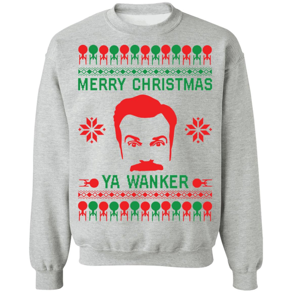 Ted Lasso Merry Christmas ya wanker Christmas Sweater - Holiday Gift product image 2